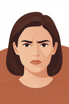 Fearless Woman with Grit Displaying Resolute Expression Amidst Urban Backdrop, Empowering Those Facing Life's Challenges