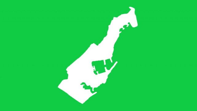 Monaco wiggle animation map loop green background