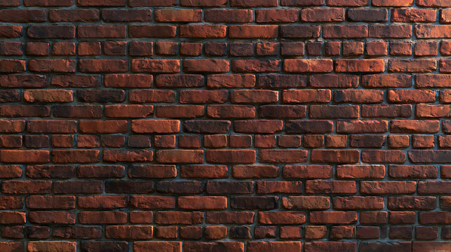 Vintage Red Brick Wall Texture Background for Loft Design