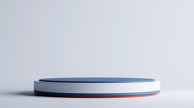 Empty Round Podium for Product Display Mockup