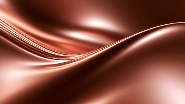 Smooth Liquid Chocolate Wave Abstract Background