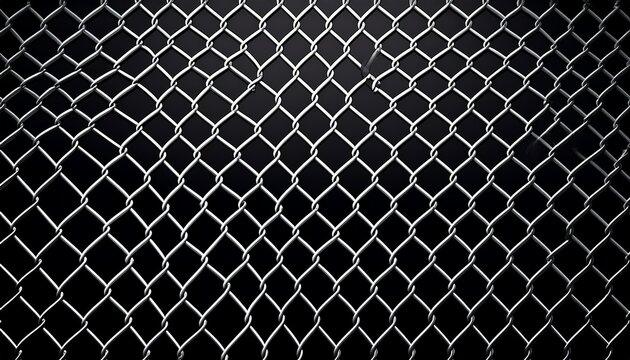 white chain link fence mesh pattern on black background minimalist diamond grid texture