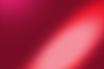 Fototapeta premium Abstract red background with grainy texture and soft diagonal light beam effect