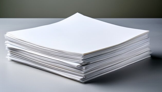 crisp white paper stack clean blank ready for use