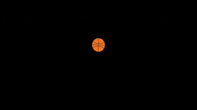 Basketball Dribbling Animation with Dynamic Bounce Impact Effect