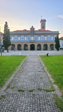 town hall in plaque do almada, povoa de varzim