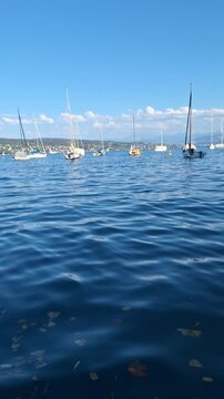 yachts in the sea of Zuerich