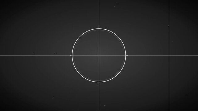 Universal film countdown animation showing retro aesthetic clock timer numbers for professional cinema production video projects