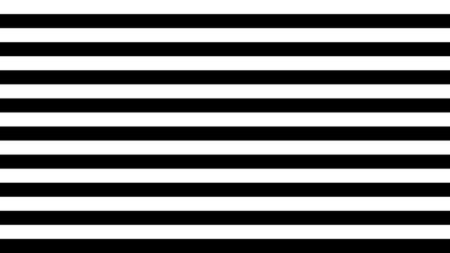 Fast horizontal black and white stripes rise in a seamless optokinetic loop. Energetic stimulus for vestibular rehabilitation, eye tracking, neurology, and medical education.
