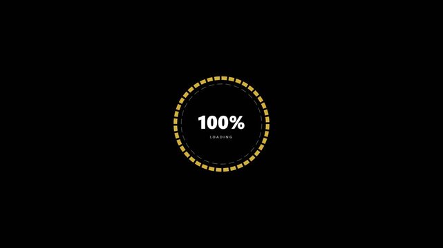 Holographic Multi-Color Circular Loading Animation Modern Dotted Circular Preloader - 4K Video Loop