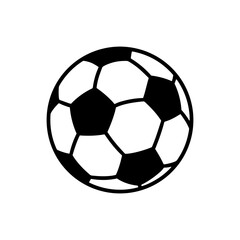 Naklejka premium Hand Drawn Doodle Foot Ball Illustration. Soccer Ball Sticker
