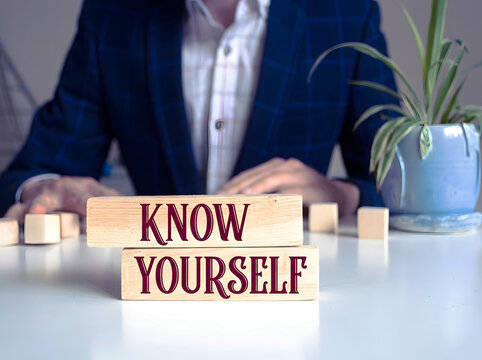 Know Yourself Personal Growth Motivation And Self Awareness Concept For Building Confidence And Discovering Your True Potential
