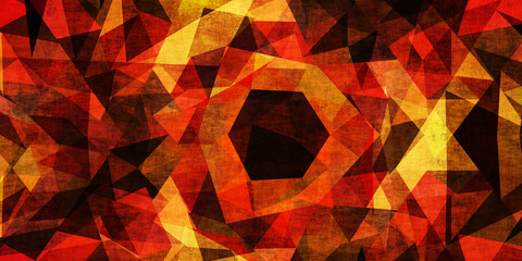 Painted African Grunge Tribal Texture Background © kentoh