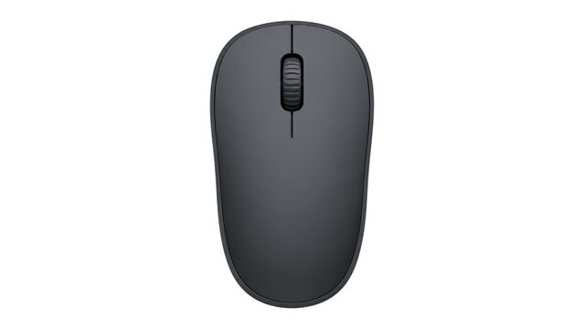 Wireless Computer Mouse Isolated on Transparent Background