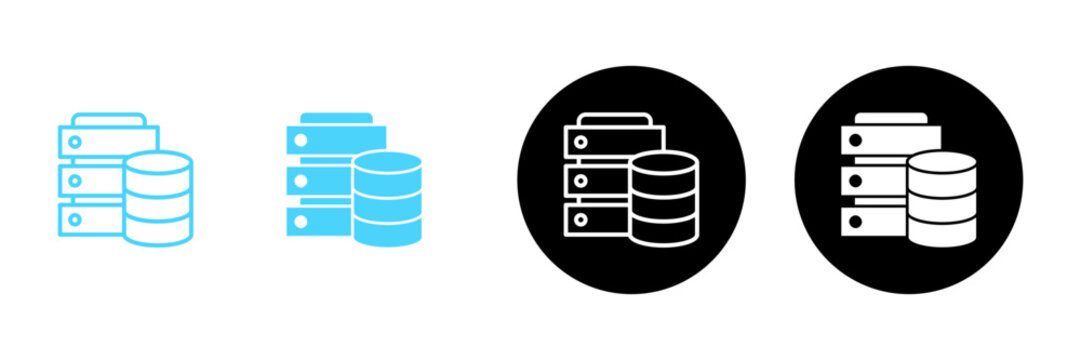 Database icon vector. database sign and symbol