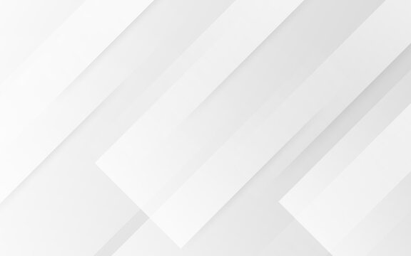 Abstract white geometric background with angled lines and sharp edges, minimalist design with shadows