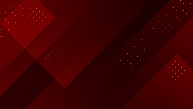 Abstract dark red geometric background with diagonal stripes and dotted patterns