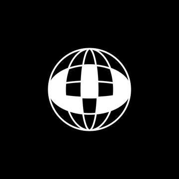 Futuristic, modern, and unique ringed 'W' globe mark. Elegant sleek look, perfect for global investments, finance, and cloud tech.