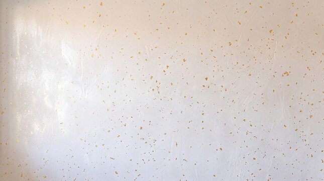 White Textured Background with Elegant Gold Leaf Flecks