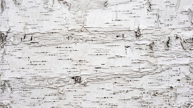 Natural White Birch Tree Bark Texture Background