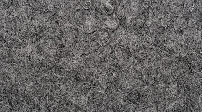Grey Felt Texture Background Detailed Nonwoven Wool Fabric