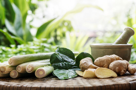 Lemongrass Kaffir Lime and Ginger Herbal Preparation