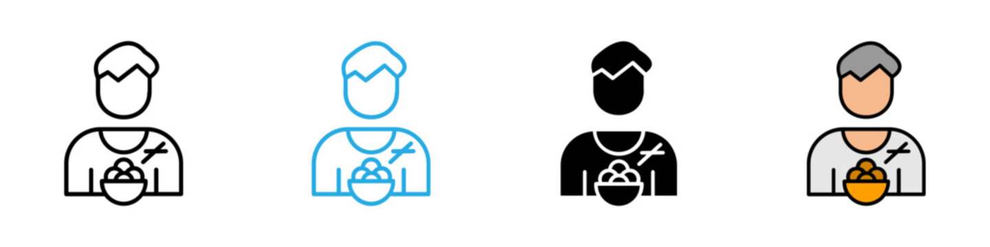 Beggar multi - style icon design concept
