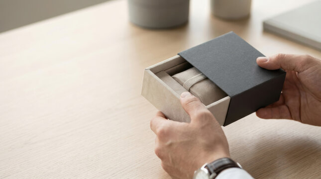 Gift box hand watch same day delivery for thoughtful present presentation