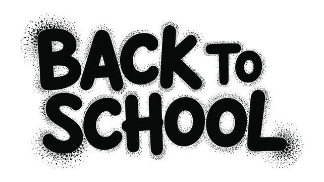 Back to School Bold Typography Design for Education and New Academic Year
