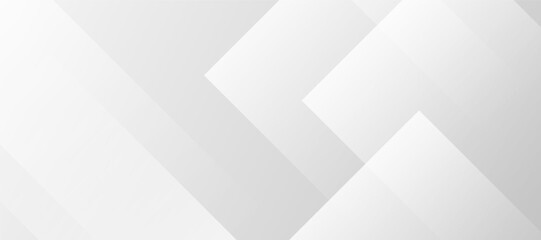 Obraz premium Clean geometric abstract background design featuring subtle white and grey gradient shapes, ideal for modern business presentations or elegant digital displays