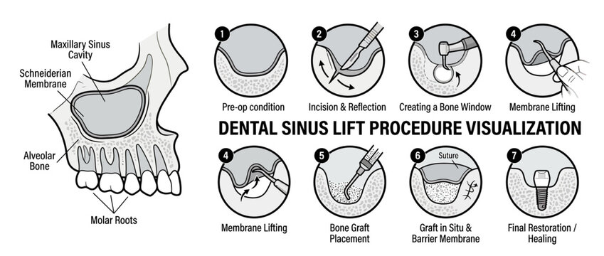 Dental Sinus Lift Procedure Visualization