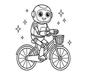 Boy Riding a Bicycle, Cartoon Child Cyclist on Bike, Fun Cycling Sport and Outdoor Activity Vector Illustration for Kids, Travel and Active Lifestyle Design.