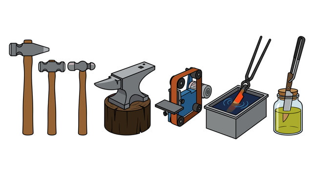 Blacksmith Tools and Equipment for Metalworking and Craftsmanship