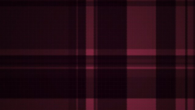 Dark red tartan pattern with halftone dots design for textile wallpaper.