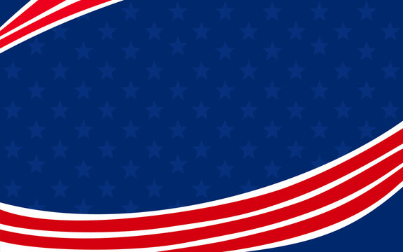 Blue background patterned stars red white stripes patriotic graphic design decorative art. Creating patriotic themed designs. Perfect for fourth of July promotions.