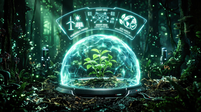 Holographic Earth and Environmental Data in a Forest