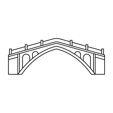 Arch bridge outline