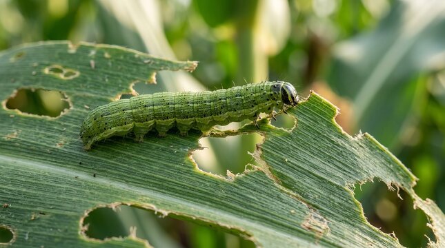 Corn Leaf Pest Damage and Crop Infestation Details