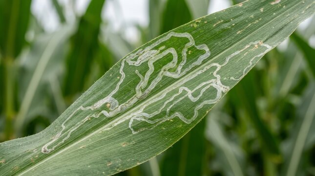 Corn Leaf Pest Damage and Crop Infestation Details