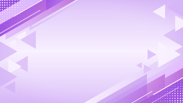 Purple Abstract Geometric Business Background with Triangle Shapes and Copy Space