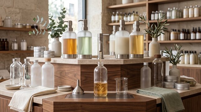 Modern Refill Station for Sustainable Household Products and Circular Retail