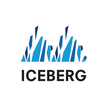 Iceberg Logo Design template Illustration Vector
