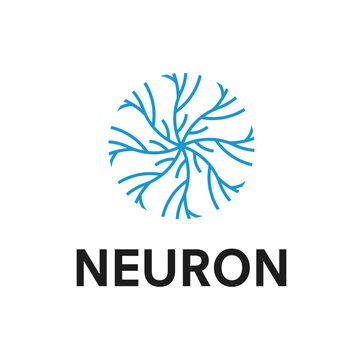 Neuron Logo Design template Illustration Vector