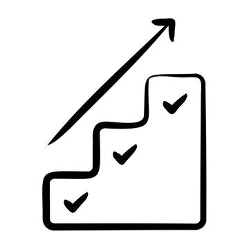 Action Steps Icon - Handdrawn