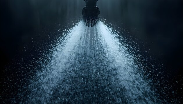 Fire Sprinkler Spraying Water for Automatic Fire Suppression System, Building Fire Safety Equipment, Emergency Protection, Fire Prevention and Commercial Property Safety