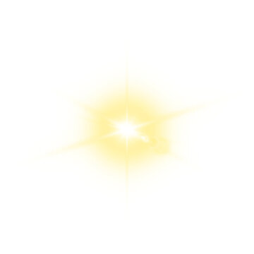 Dazzling Gold Light Flare with Circle Bokeh Sparkles