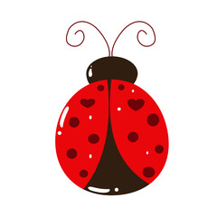 Cute Red Ladybug © Erika