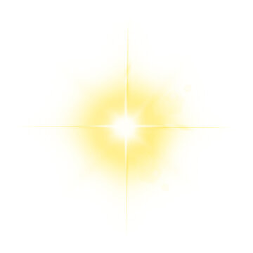 Radiant Gold Starlight Flare with Diagonal Light Streaks