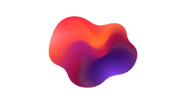Colorful abstract smoke or ink swirl in fluid motion with vibrant purple and orange shades