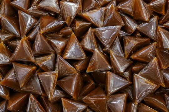 Kuih Dodol Background. Malaysian Kuih. Malaysian Dessert.